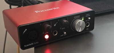 Focusrite Scarlett Solo 2nd Gen USB Audio Interface   Studio Recording.