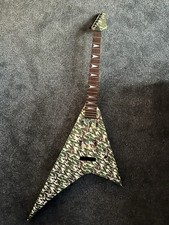 Camo Flying V Electric Guitar Body
