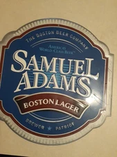 Samuel Adams SIGN tin The Boston Beer Company Brewer Patriot Boston Lager 15x16