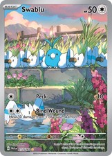 Pokemon Swablu 213/182 Illustration Rare Paradox Rift NM