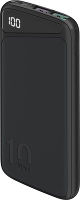 Quickcharge Powerbank mit QC3.0, PowerDelivery und USB-C, 10.000 mAh, schwarz