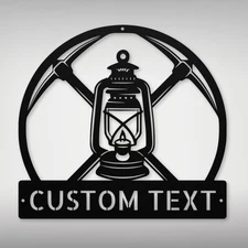 Custom Coal Miner Metal Sign Unique Decor for Miners and Coal Mining Fans
