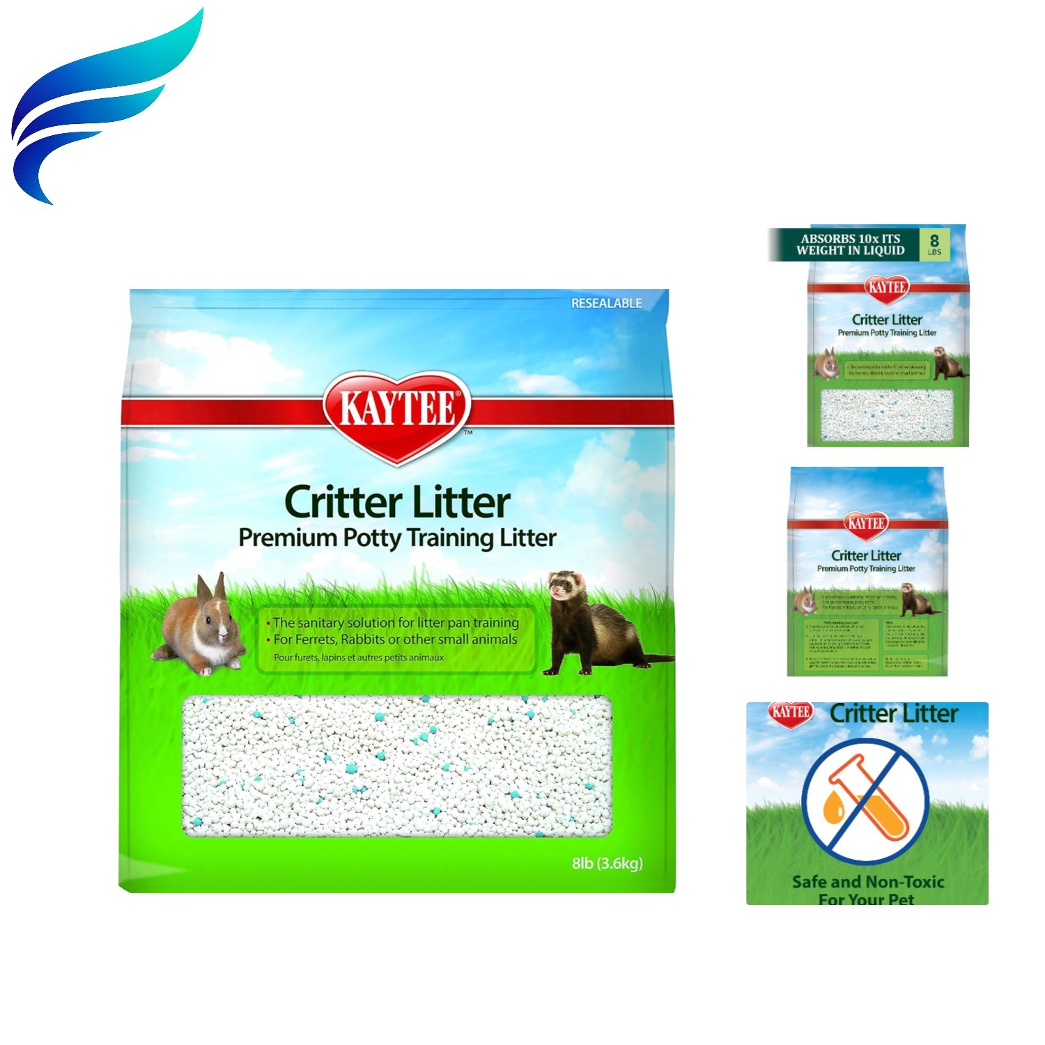 8 lb Critter Litter: 10x Absorption for Ferrets, Rabbits & S