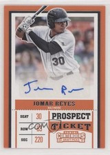 2017 Panini Contenders Draft Picks Prospect Ticket Auto Jomar Reyes #8 Auto 0a3