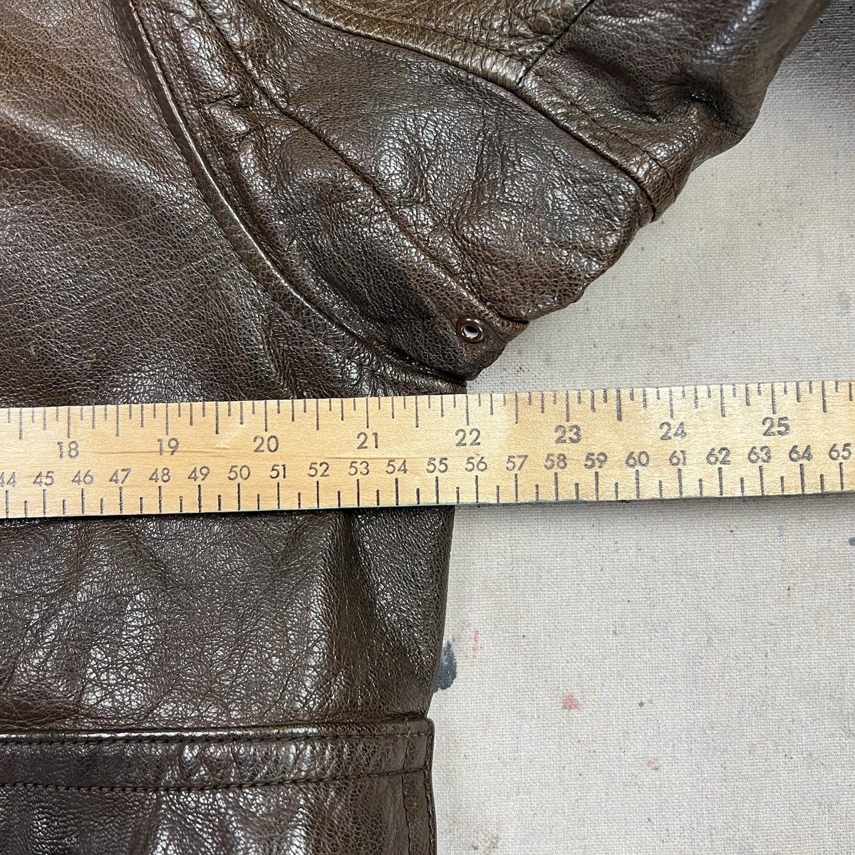 Vintage 40s WW2 US Navy M-422A G-1 Leather Bomber Jacket Mens 42