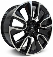 20 Black Polish Rims Set 4 Fit Chevy Suburban Tahoe Silverado Lt Rst 4 Rims