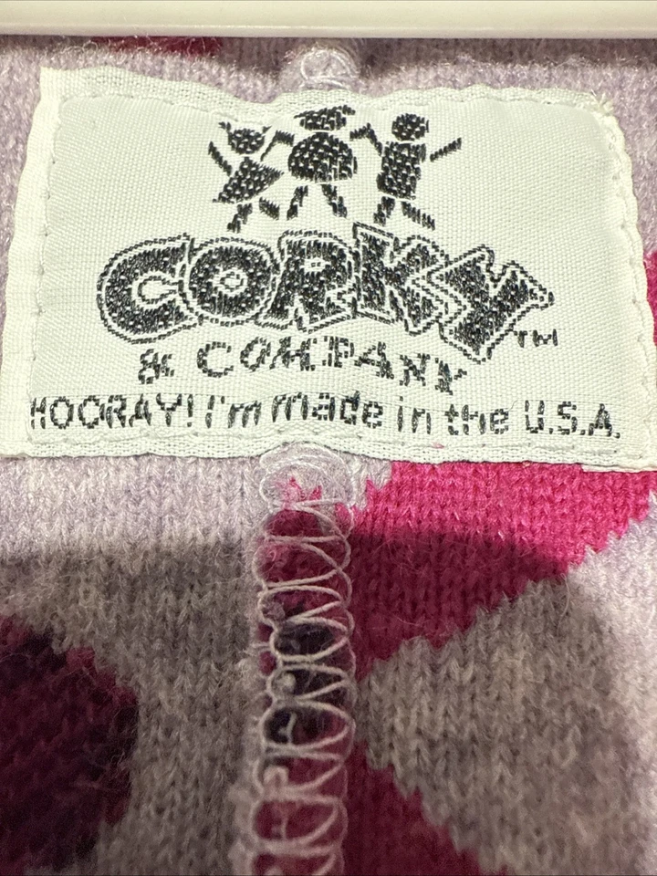 Traje de nieve Corky & Company para niña talla 18-24 M púrpura floral polar 1 pieza Bunting Foto 4 de 4