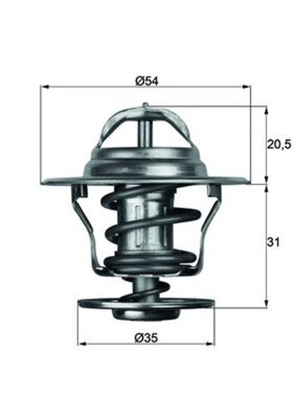 Thermostat KüHlmittel Mahle TX 13 87D FüR Opel Audi 80 100 VW C4 B1 C1 Seat Golf-image