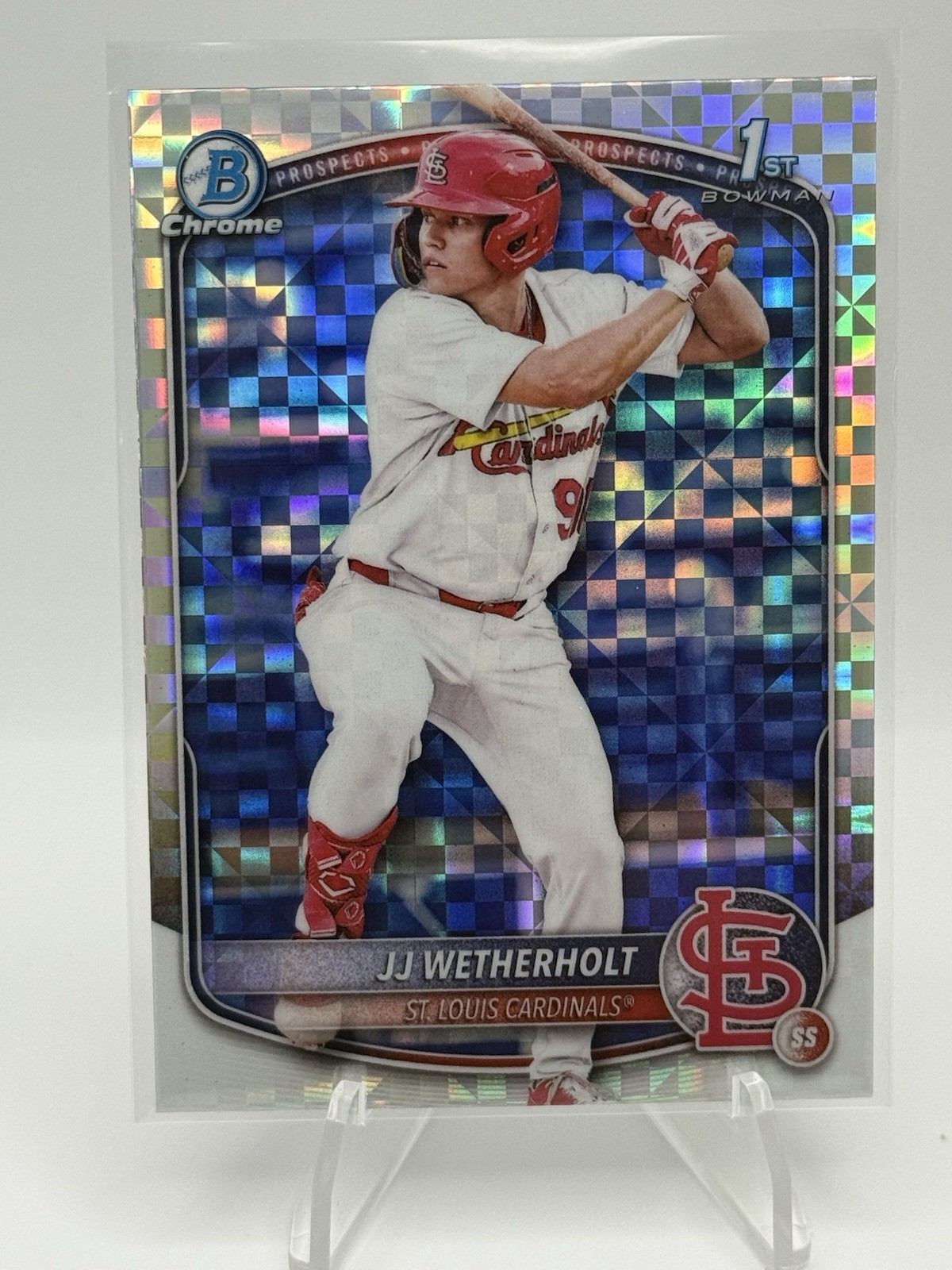 2025 Bowman - Chrome Prospects JJ Wetherholt #BCP-22 X-Fractor (RC)