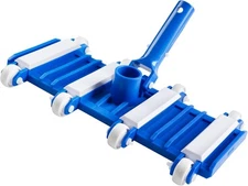 Pool Vacuum Head with Wheels, Flexible Swimming Blue 