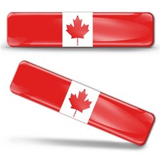 Canada Flag 3D Silicone Gel Sticker - EU Made | F 3