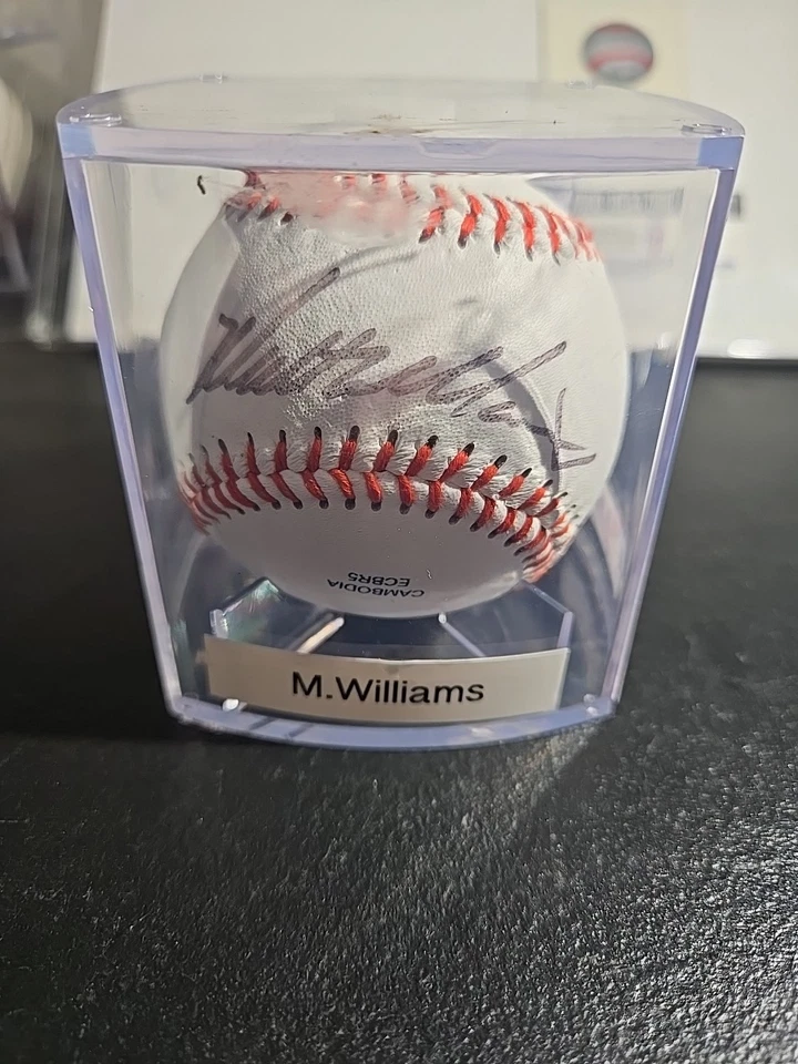 Matt Williams Giants Diamondbacks Firmado Autógrafo Oficial Béisbol Con Estuche Foto 3 de 4