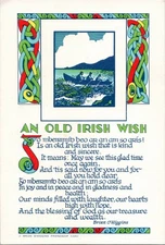 Postcard An Old Irish Wish A Brian O'Higgins Friendship Card
