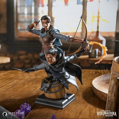 Dark Horse Direct Critical Role Vex ahlia & Vax ildan Bust 92/1000