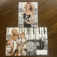 Britney Spears Lot Of 3 Elle Magazines 2010 And 2012