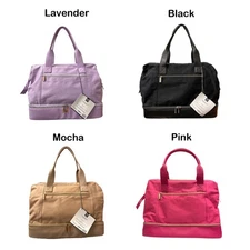 Member's Mark Mini Canvas Weekender Travel Bag with Removable Shoulder Strap