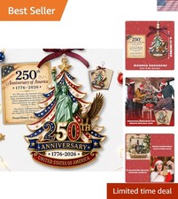 250th Anniversary Christmas Ornament, America Patriotic Christmas Ornaments