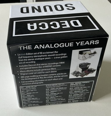 Decca Sound The Analogue Years 50 Classical CD Box Set With 