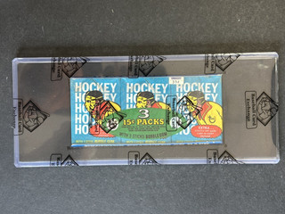 1974 Topps Hockey Wax Tray Pack Unopened BBCE Sealed Bobby Orr HOF