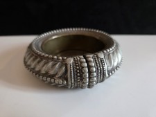 Antique Omani silver African slave bangle ankle bracelet dish or bowl