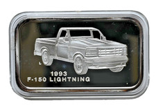 Vintage Classic Truck Series 1993 F-150 Lightning 1 oz 999 Silver Bar Bullion 97.42 per troy oz
