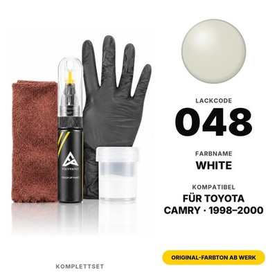 Lackstift Für Toyota Camry 048 White Komplett Kratzer und Steinschlag