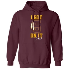 I Got 5 On It - Washington Jayden Daniels Fans Unisex Hooded Sweatshirt