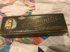 Vintage Koch Chromatic Harmonica Key Of C Complete In Box - Made In Germany