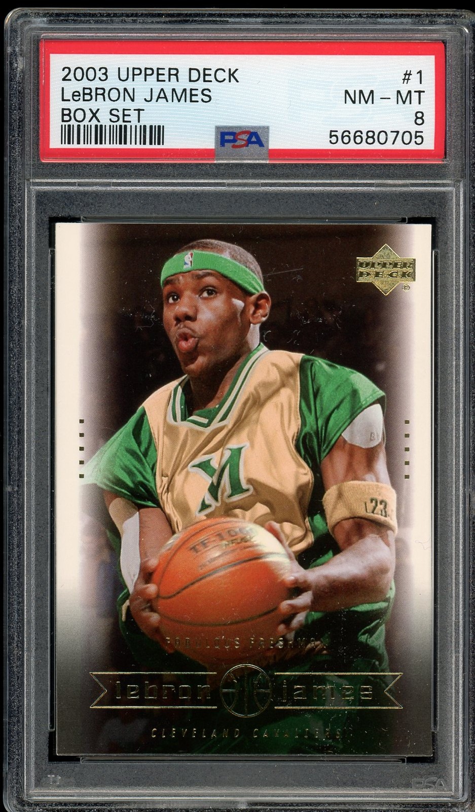 2003 Upper Deck LeBron James Box Set #1 LeBron James - PSA 8