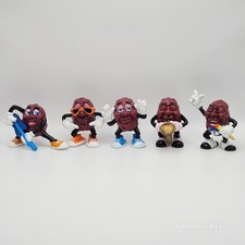 Vintage California Raisins Lot of 5 Guitar , Dancer 1, Dancer 2, Sax, Singer