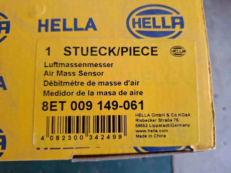 HELLA 8ET 009 149-061 Air Mass Sensor for MERCEDES-BENZ - Image 2 of 2