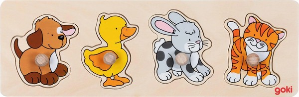 Steckpuzzle Hund, Ente,... Goki Spiel Deutsch 2024 Gollnest & Kiesel GmbH &-image