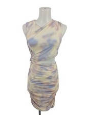 ZARA Robe découpée Dames Robe T EU 36 crème style décontracté