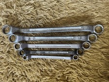 Lot of 5 Vintage Tru-Fit SAE 12pt Offset Double Box End Wrenches Made in USA