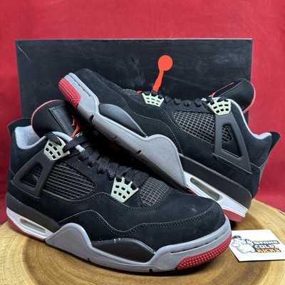 Nike Air Jordan 4 Retro Bred 308497-089 Size 9.5 I II III IV XI