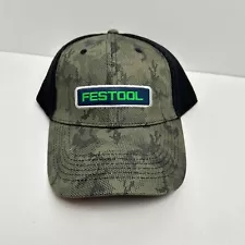 Cap America FESTOOL Camouflage Mesh Back SnapBack Adjustable Hat Green Black