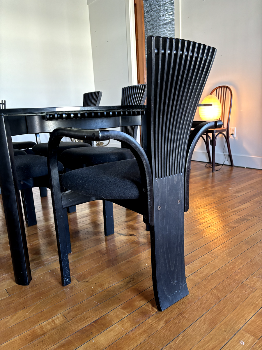 Totem Table and Chairs by Torstein Nilsen for Westnofa, set of 7