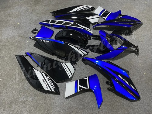 Blue Black White Fairing Kit for Yamaha TMAX500 2008-2012 ABS Injection Bodywork - Picture 2 of 4