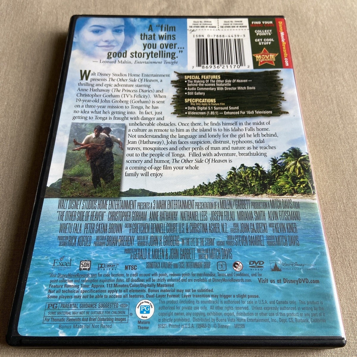 Walt Disney: The Other Side of Heaven (DVD 2003) Adventure