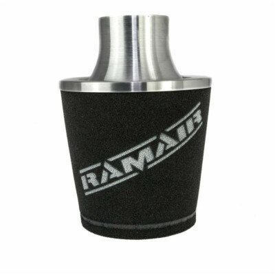 Universal Hals schwarz groß Aluminium Boden Kegel Filter Ramair JS-105-SL 70mm
