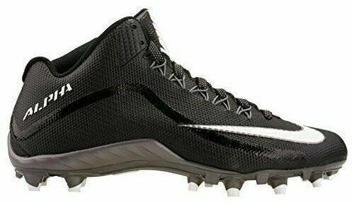 Nike Black  Alpha Pro 2 II Mid 3/4 D Football Cleats 719932-010‎ Men\'s Size 13 Nike Alpha Pro 2 II Mid 3/4 D Black Football Cleats 719932  main image 3