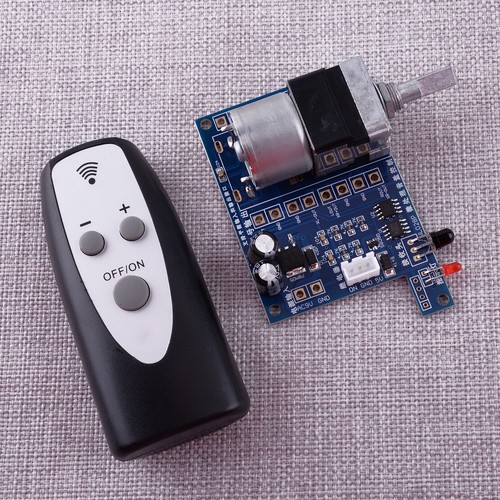 AC/DC 9V Infrared IR Volume Control Board + Remote Controller Pre Potentiometer