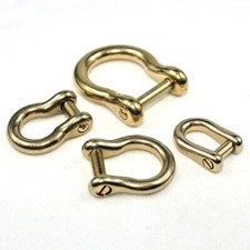 Solid Brass Bow Shackle Joint Connect D Ring ...