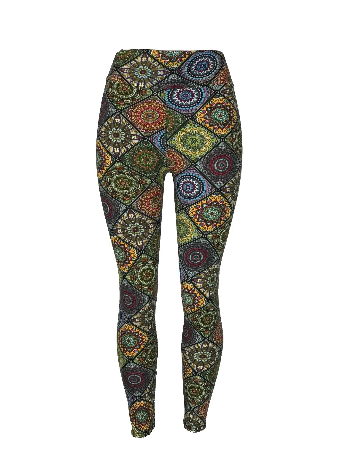 Poliéster Negro patchwork Leggings para Mujer