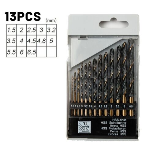 13/19/25Pcs Quality Drill Bit Set HSS 8% High Cobalt For Metal Steel Drilling - Picture 1 of 24