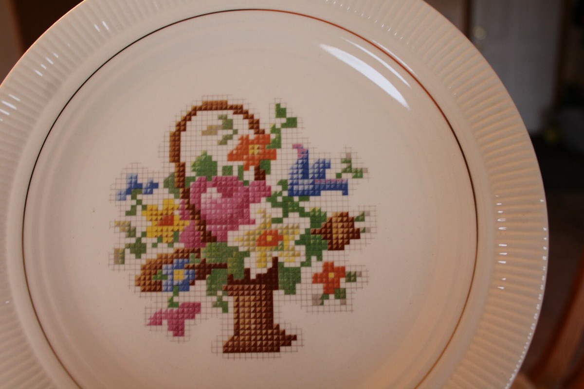 Salem China Basket Pp Vintage 79 Piece Grouping Dinnerware