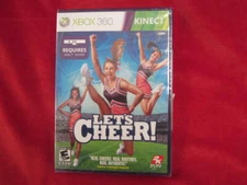 "LET'S CHEER" NIP SEALED MICROSOFT XBOX 360 VIDEO GAME KINECT SENSOR req'd