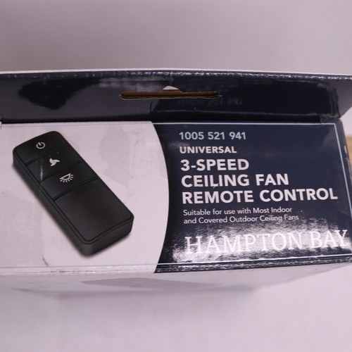 Hampton Bay 3Speed Universal Ceiling Fan Remote Control Damp Rated