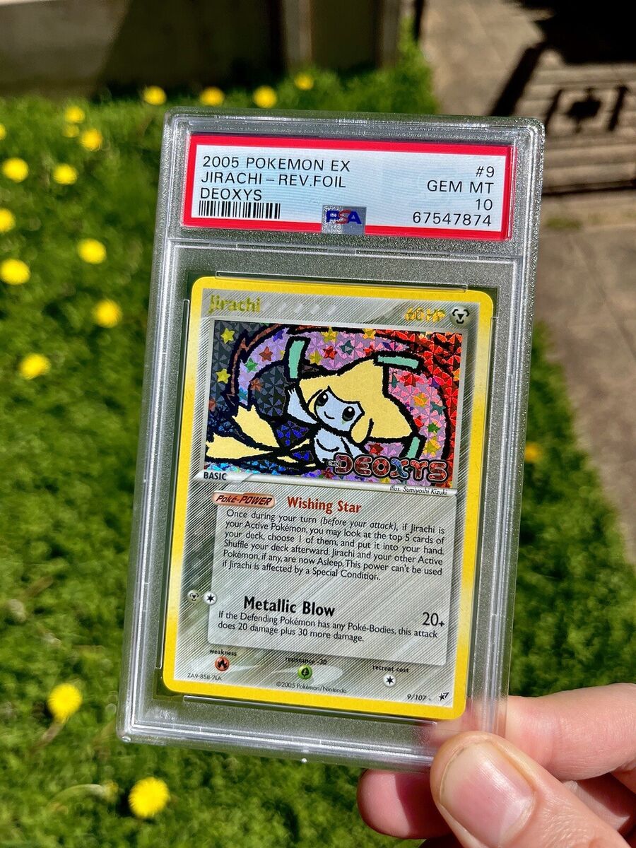 Pokémon Jirachi Reverse Holo PSA 10 GEM MT 2005 EX Deoxys Pokémon Jirachi Reverse Holo PSA 10 GEM MT 2005 EX Deoxys