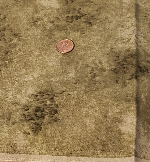 Marbled Fabric 1 Yard Green Mottled Beth Bruske for David Textiles Quilting Sew - Image 4 of 4